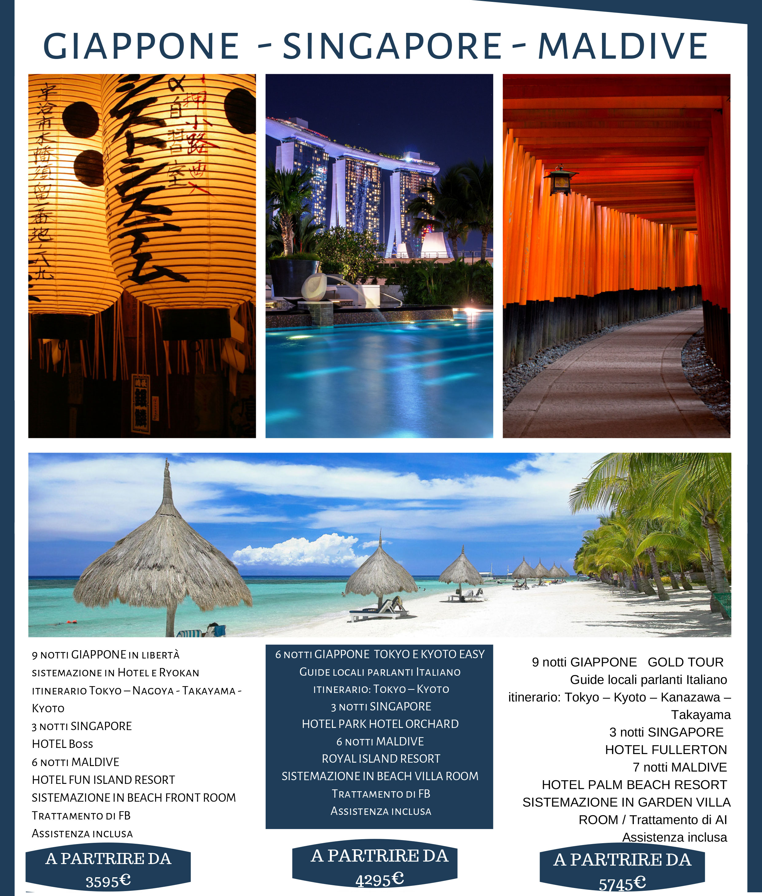 Giappone – Singapore – Maldive